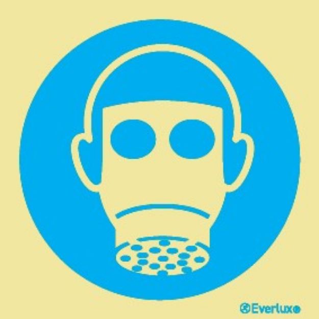 Wear repiratory protection - mandatory sign 